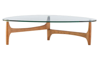 Ledell 51" Glass Top Coffee Table 13